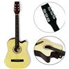 STS CHITARRA CLASSICA ACUSTICA 4/4 ADULTO 6 CORDE TRADIZIONALE LEGNO ROSSA NERA