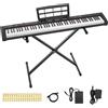 Pianoforte Digitale 88 Tasti Semipesati Supporto USB MIDI 128 Suoni Pedale