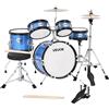 Batteria 5 Pezzi Kit Musicale per l'Apprendimento da ca. 14 pollici / 356 mm Blu