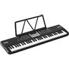 Pianoforte Digitale 61 Tasti Semipesati USB MIDI 100 Suoni Ritmi Nero