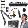 STACCATO Set composto da microfono a condensatore da studio + scheda audio e supporto per