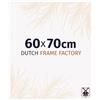 Dutch Frame Factory - Cornice 60x70 cm Bianco Lucente - Plastica | Vetro acrilico antiriflesso, Montaggio a parete, Adatta per foto, poster o puzzle, Made in Holland