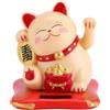 Mimdixy Gatto Che Saluta Carino Cinese Fortunato, Maneki Neko, Gatto Fortuna Benvenuto Per La Casa Display, Auto Decorazione Con Braccio Che Saluta Per Decorare La Scrivania, L'auto E L'apertura (Gelb)