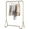 GAMAK Espositore per Abbigliamento Appendiabiti in Metallo da Terra Appendiabiti per Negozio di Abbigliamento Stendino con 2 Perline Antiscivolo Oro/Nero (Color : Gold, Size : 100 * 150)