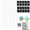 Generic 20 Pcs Clear Acrylic DIY Fridge Magnet Set with Self- Adhesive Backing | DIY Clear Acrylic Fridge Magnet Kit for Photos ,Crafts,Personalized Wall Decor & Memory Keepsakes