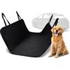 Coprisedile Auto per Cani Impermeabile Antiscivolo, Nero, Protezione Sedile Post