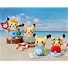 Pokemon Olive Young Pikachu Peluche Portachiavi Set di 4 Esclusive Corea Limited