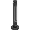 Outsunny Stufa Elettrica A Infrarossi Oscillante 2000W Con Telecomando, Nera | Aosom Italy