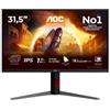 AOC U32G4U Monitor 31.5 Fast IPS Dual Frame 4K UHD 160Hz / Full HD 320Hz 1 ms Pivot Hub USB 2*HDMI/DisplayPort
