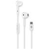 Auricolari Cellular Line Con Microfono a Filo Usb tipo C Bianco