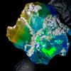 AK GEMS AND JEWELLERY Fuoco Opal, Naturale Opal gemstone Crudo, Etiope Nero Grezzo 19.5Ct 20x20 MM