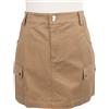 Staud SAN CARLOS Gonna Donna Gr. 44 (US 14) Beige Minirock Corto Cotone