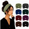 Psxixjsm Confezione da 8 fasce per capelli da donna, elastiche, antiscivolo, morbide, bohémien, con motivo leopardato, multicolore, ideali per yoga, sport, uso quotidiano, cosmetici, accessori per