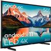 Cecotec TV LED 50 Smart TV serie A ALU00050S 4K UHD Android 11 MEMC Chromecast