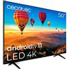 Cecotec TV LED 50 Smart TV Serie A1 ALU10050S 4K UHD Android 11 Design Senza