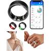 JC Smart Ring Smart Ring Titanium CGM Sugar HR Frequenza Cardiaca Taglia 6