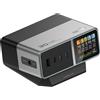Cuktech Stazione di ricarica 5 in 1 con display digitale, USB-A, USB-C, 300 W - Argento