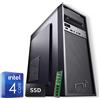 Nonsoloinformatica PC Desktop assemblato intel QuadCore 8gb ram DDR4 SSD 480gb Windows 10 Pro WIFI