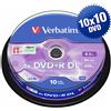VERBATIM 43666 DVD+R Dual Layer 8X DL 8,5GB cake - 10x10 pz