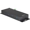 .Com Hub USB C a 4 Porte 10Gbps, Adattatore Hub Industriale USB Type-C Con 3Xusb