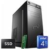 Nonsoloinformatica PC Fisso assemblato intel quad-core 16gb ram DDR4 SSD 240gb windows 10 pro WIFI
