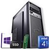 NONSOLOINFORMATICA Pc FIsso Intel quad core 16gb ram DDR4 ssd 480gb Windows 10 licenziato WiFi HDMI