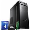 NONSOLOINFORMATICA Pc Desktop Intel quad core 16gb ram DDR4 ssd 1 tb Windows 10 con licenza WiFi
