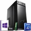 NONSOLOINFORMATICA Pc desktop Windows 10 con licenza Intel quad core 8gb ram DDR4 ssd 240gb WiFi