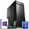 NONSOLOINFORMATICA Computer fisso Intel quad core 16gb ram DDR4 ssd 1tb Win10 con licenza WiFi HDMI