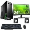 Intel Pc fisso completo 8gb ram ssd 480gb monitor mouse tastiera altoparlanti inclusi