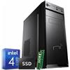 NONSOLOINFORMATICA Pc Desktop Intel quad core 16gb ram DDR4 ssd 480 gb Windows 10 con licenza WiFi