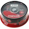 Maxell DVD -R Maxell vergini STOCK 4.7GB 120MIN 16X in CAKE 25 + 1cd verbatim 275520
