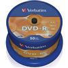 Verbatim 900 DVD VERGINI VERBATIM 100% AZO MATT SILVER PROTECTION IN CAKE BOX DVD-R 97048