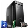 NONSOLOINFORMATICA Pc Fisso Intel QuadCore GT-710 16gb ram DDR4 ssd 240gb Win10 Pro licenziato WiFi