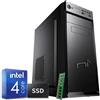 NONSOLOINFORMATICA Computer fisso Intel quad core 8gb ram DDR4 ssd 1tb Windows 10 con licenza WiFi