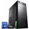 Assemblati PC DESKTOP COMPUTER FISSO INTEL QUAD CORE RAM 8GB SSD 240 GB DVD/WIFI ASSEMBLATO