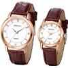 JewelryWe Orologio da donna analogico al quarzo classico business casual con cinturino in pelle