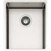 SCHOCK - Lavello Cucina NEW TECHNICK N100S Acciaio Inox, 380X440, Forni | interno vasca 340x400; Lavello 1 Vasca Acciaio Inox Spazzolato; Abbinabile a Miscelatori; Piani Cottura; Tripla Installazione