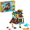 LEGO Creator 3in1 Surfer Beach House 31118 Building Kit Featuring Beach Hut and Animal Toys, New 2021 (564 Pieces)