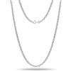LeCalla 925 Gioielli in argento sterling italiano 1,5 MM, 2 MM, 3 MM Rolo Link Collana per donne e uomini adolescenti (16, 18, 20, 24 pollici)