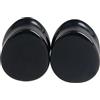 Lieson 2 Pezzi Piercing Dilatatori Orecchio, Dilatatori Pietra Nero Goccia d'acqua Plug Dilatatore 10mm Piercing Gioielli