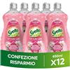 Svelto Titanium Concentrato Detersivo Piatti Fiori di Pesco, 12 x 650ml | Detersivo Piatti a Mano Concentrato, Extra Delicato sulle Mani, Derma Tested, Tecnologia RHAMNO-CLEAN™, Azione Sgrassante