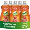 Svelto Titanium Concentrato Detersivo Piatti Esplosione d'Agrumi, 12x650ml | Detersivo Piatti a Mano Concentrato con Aceto, Azione contro i Cattivi Odori, Tecnologia RHAMNO-CLEAN™, Azione Sgrassante