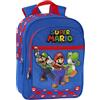 Franco Cosimo Panini SUPERMARIO , Zaino Asilo Bambini E Ragazzi, Blu (Blue), Taglia unica