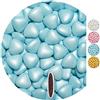EinsSein 0,5kg Confetti di Cuore al cioccolato mezzo azzurro perla cuoricini matrimonio confettata confetto battesimo comunione cresima nascita confettis alla laurea decorazioni bimba bomboniere