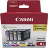 Canon 9182B010 PGI-1500 XL BK/C/M/Y nero, ciano, magenta, giallo, set di 4 cartucce per stampante