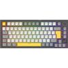 Selius Tastiera meccanica tedesca QWERTZ - Connessione wireless con 3 modalità - Layout compatto del 75% - Illuminazione RGB