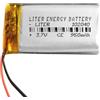 Liter energy battery Batteria 102040 LiPo 3.7V 950mAh 3.515Wh 1S 5C Liter Energy Battery per l'elettronica Ricaricabile Telefono Portatile Smartwatch Orologio GPS - Non adatto per Radiocomando 42x20x10mm (950mAh|102040)