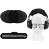Geekria Set grande copertura e pad per fascia con velcro (compatibile con fasce da 3,5-4,5 cm), compatibile con Corsair HS80, JBL Quantum 800, Logitech GPRO X, Razer Kraken Pro (Velour/Nero)