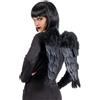 CARNIVAL TOYS Ali nere in piuma h. 50x45 cm - perfette per costume halloween